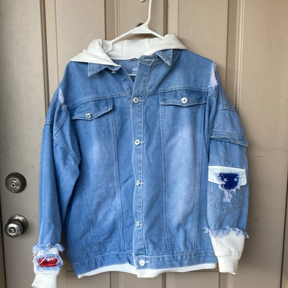 Jeans extra large, Japanese animation, Jean button up jacket - Picture 3 of 14